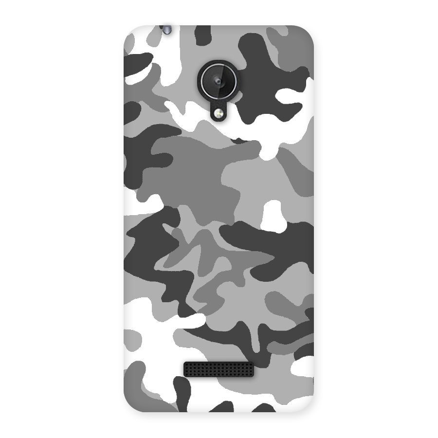 Grey Military Back Case for Micromax Canvas Spark Q380