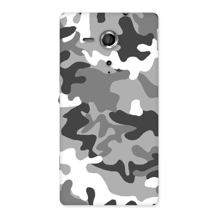 Grey Military Back Case for Sony Xperia SP