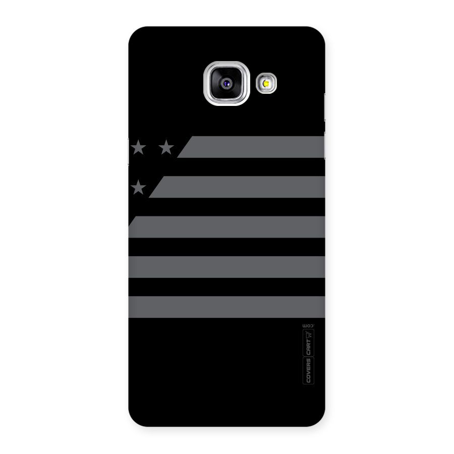Grey Star Striped Pattern Back Case for Galaxy A5 2016