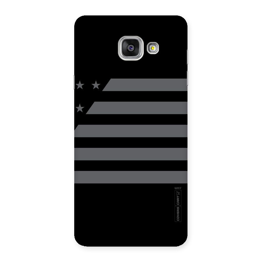 Grey Star Striped Pattern Back Case for Galaxy A7 2016