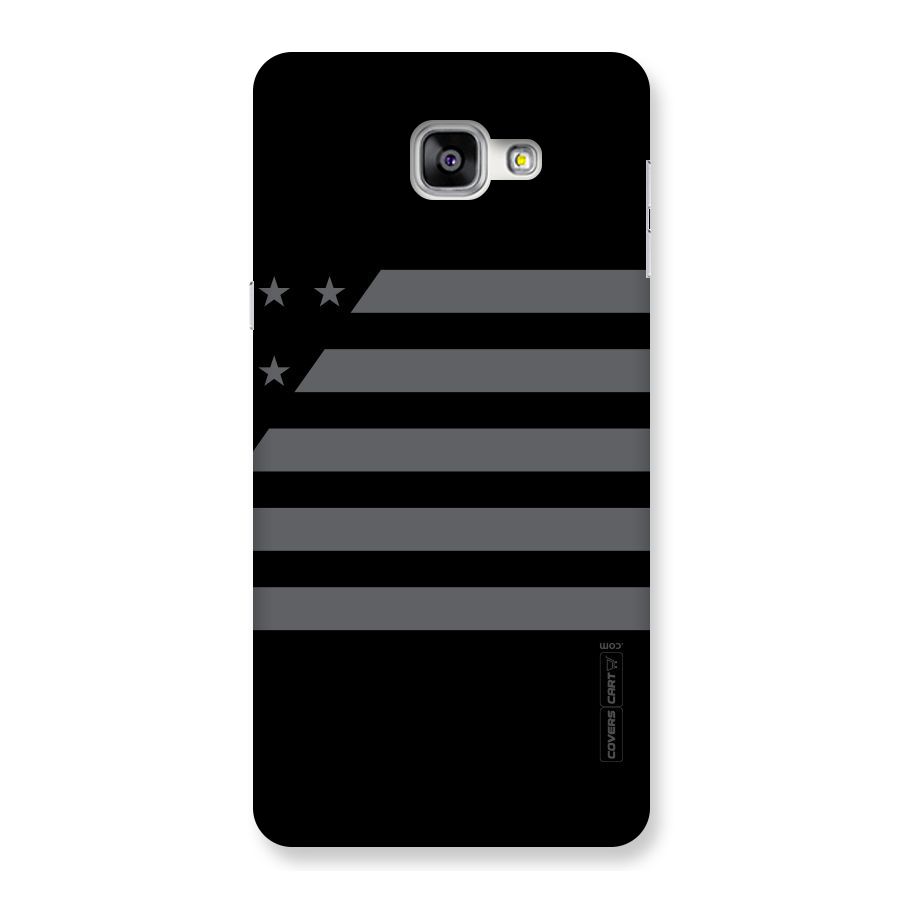 Grey Star Striped Pattern Back Case for Galaxy A9