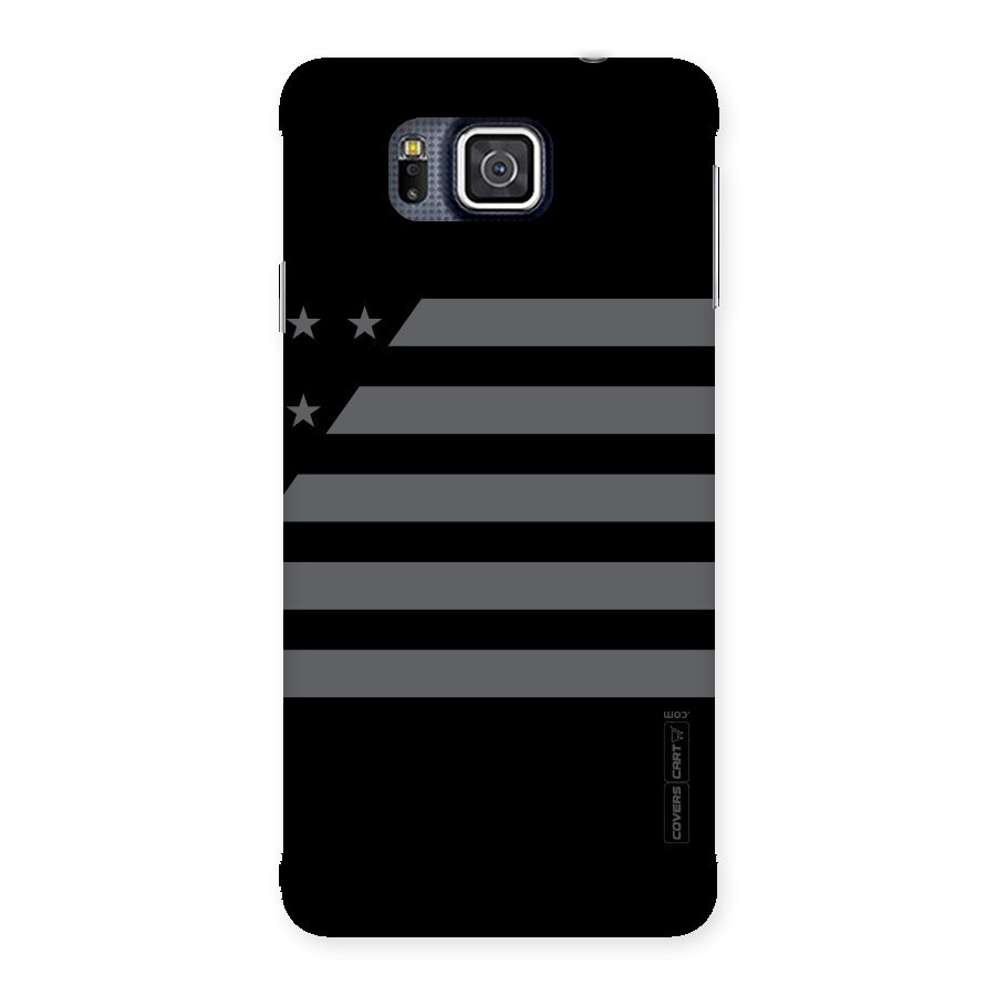 Grey Star Striped Pattern Back Case for Galaxy Alpha