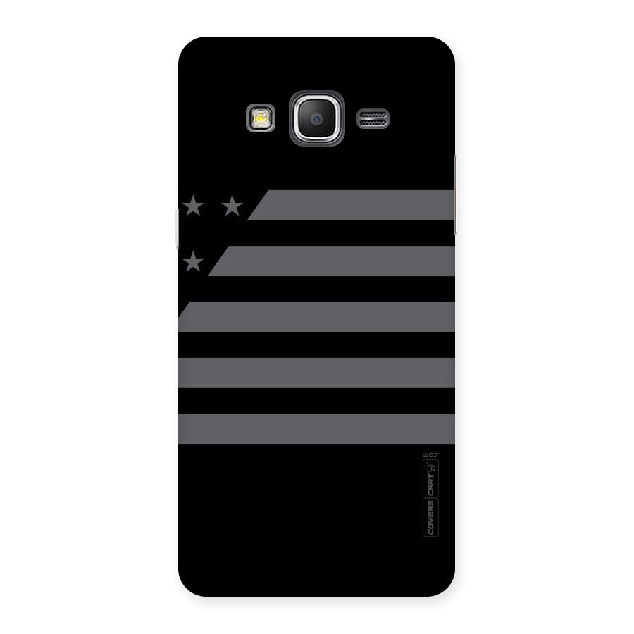 Grey Star Striped Pattern Back Case for Galaxy Grand Prime