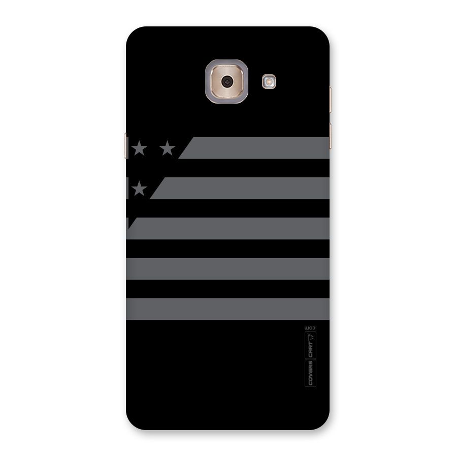 Grey Star Striped Pattern Back Case for Galaxy J7 Max