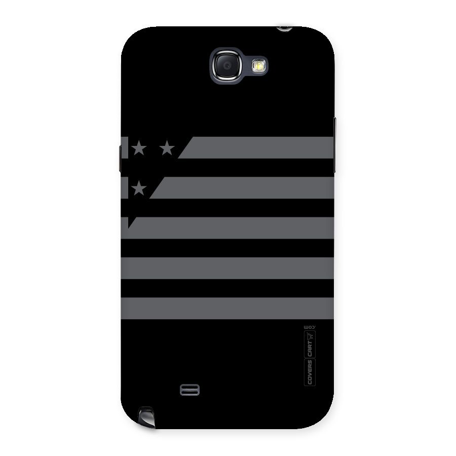 Grey Star Striped Pattern Back Case for Galaxy Note 2
