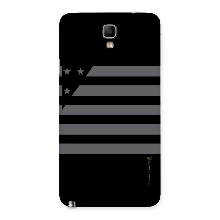 Grey Star Striped Pattern Back Case for Galaxy Note 3 Neo
