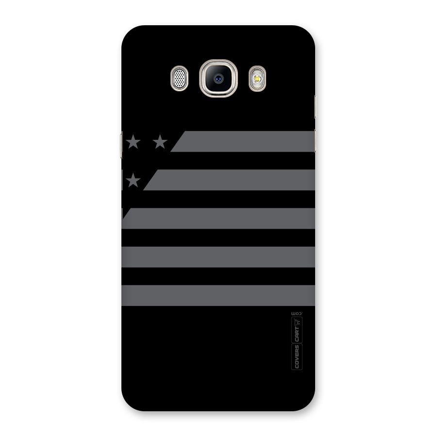Grey Star Striped Pattern Back Case for Galaxy On8