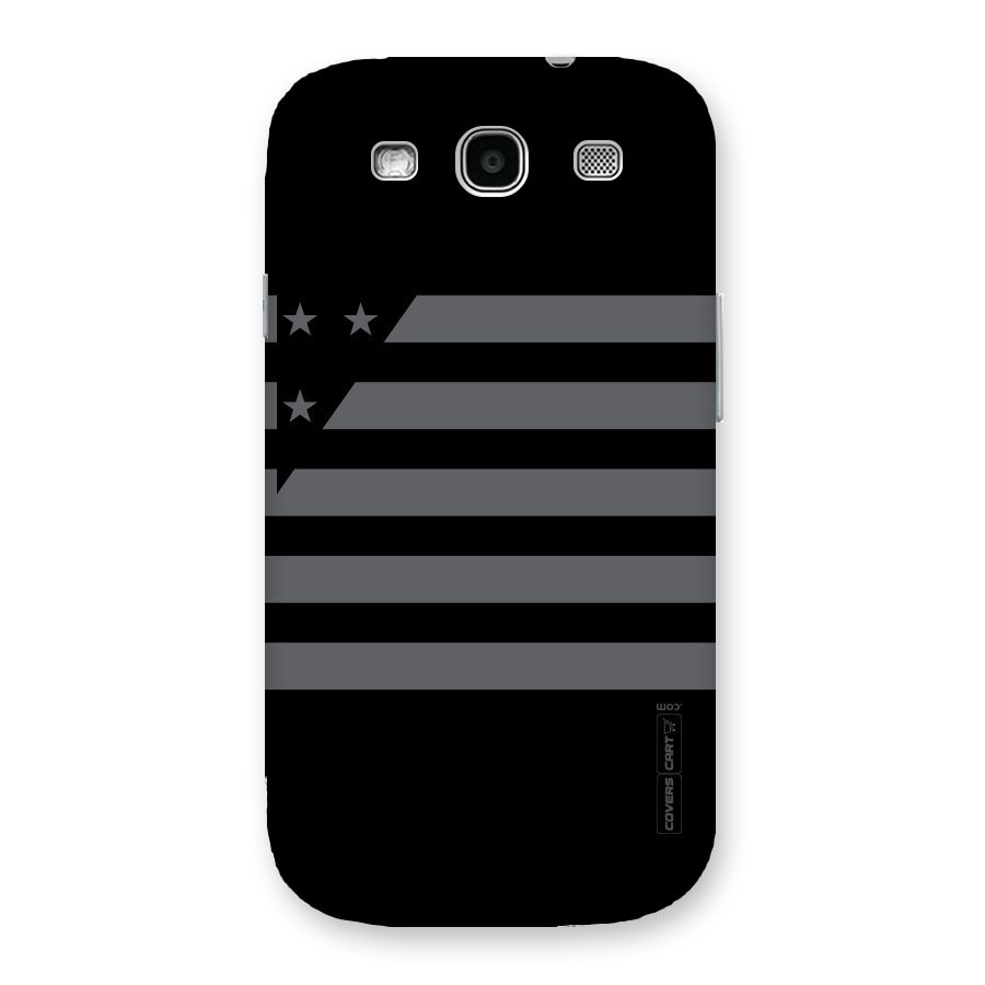 Grey Star Striped Pattern Back Case for Galaxy S3