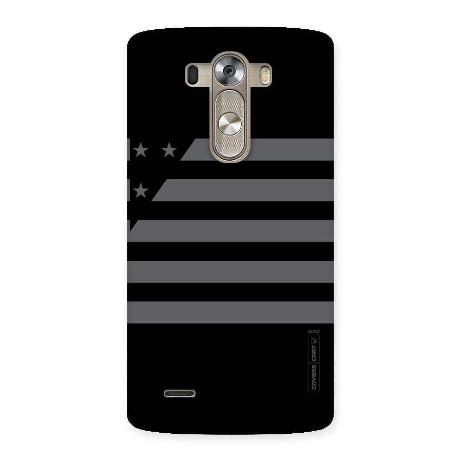 Grey Star Striped Pattern Back Case for LG G3