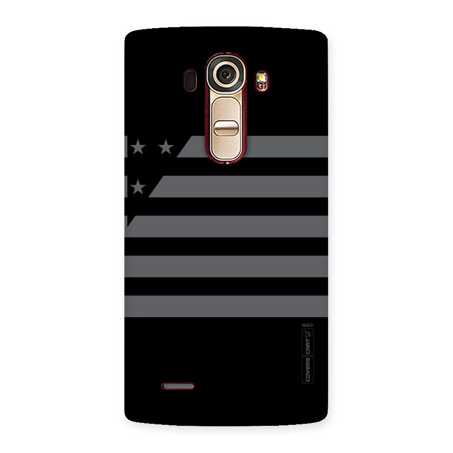 Grey Star Striped Pattern Back Case for LG G4