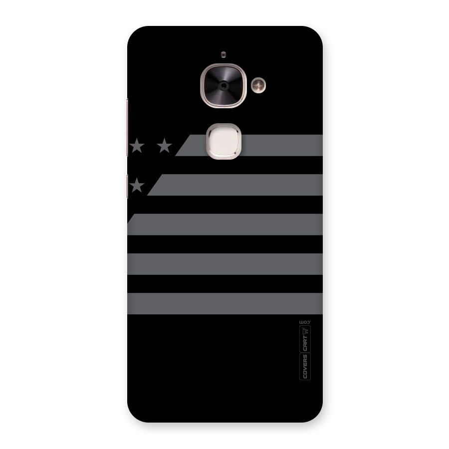 Grey Star Striped Pattern Back Case for Le 2