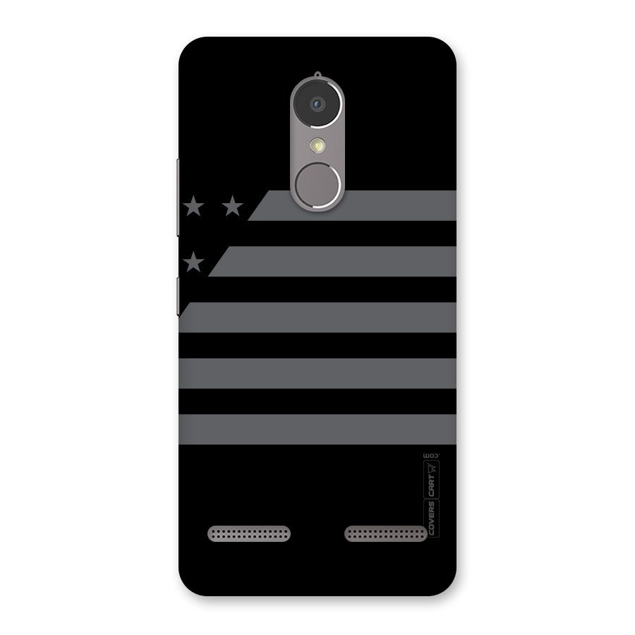 Grey Star Striped Pattern Back Case for Lenovo K6