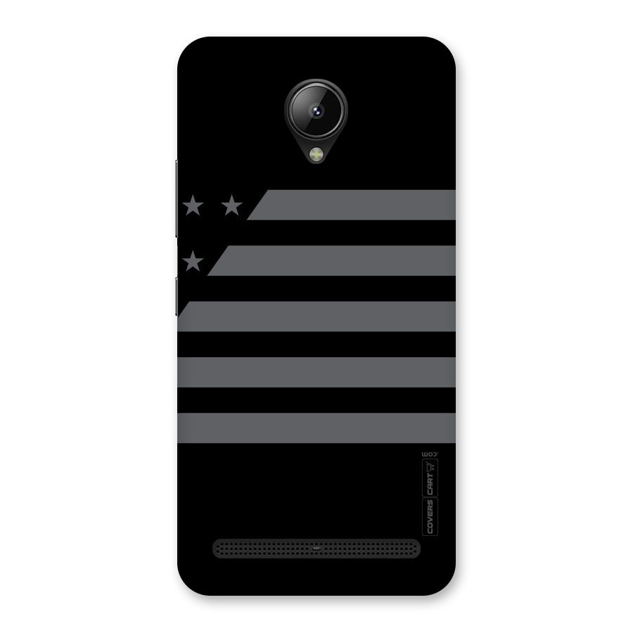 Grey Star Striped Pattern Back Case for Lenovo C2