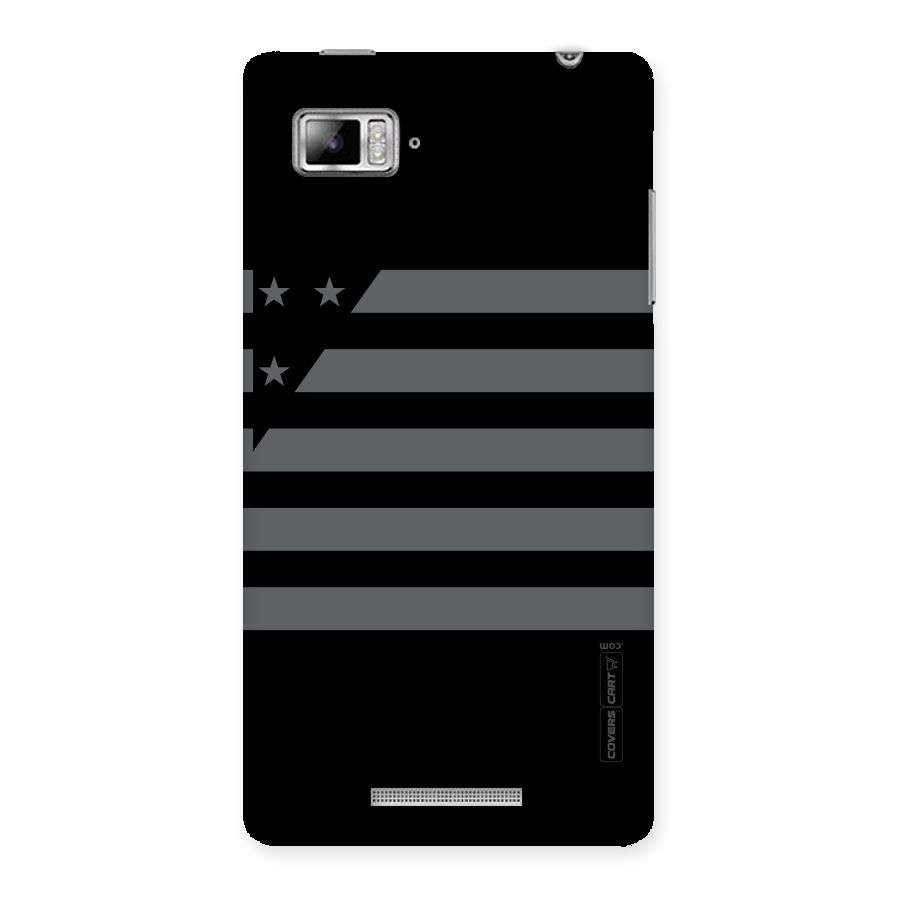 Grey Star Striped Pattern Back Case for Lenovo Vibe Z K910