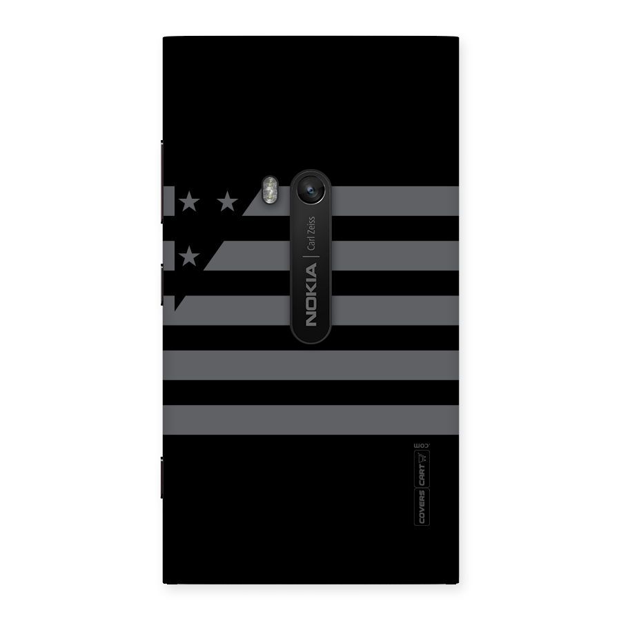 Grey Star Striped Pattern Back Case for Lumia 920