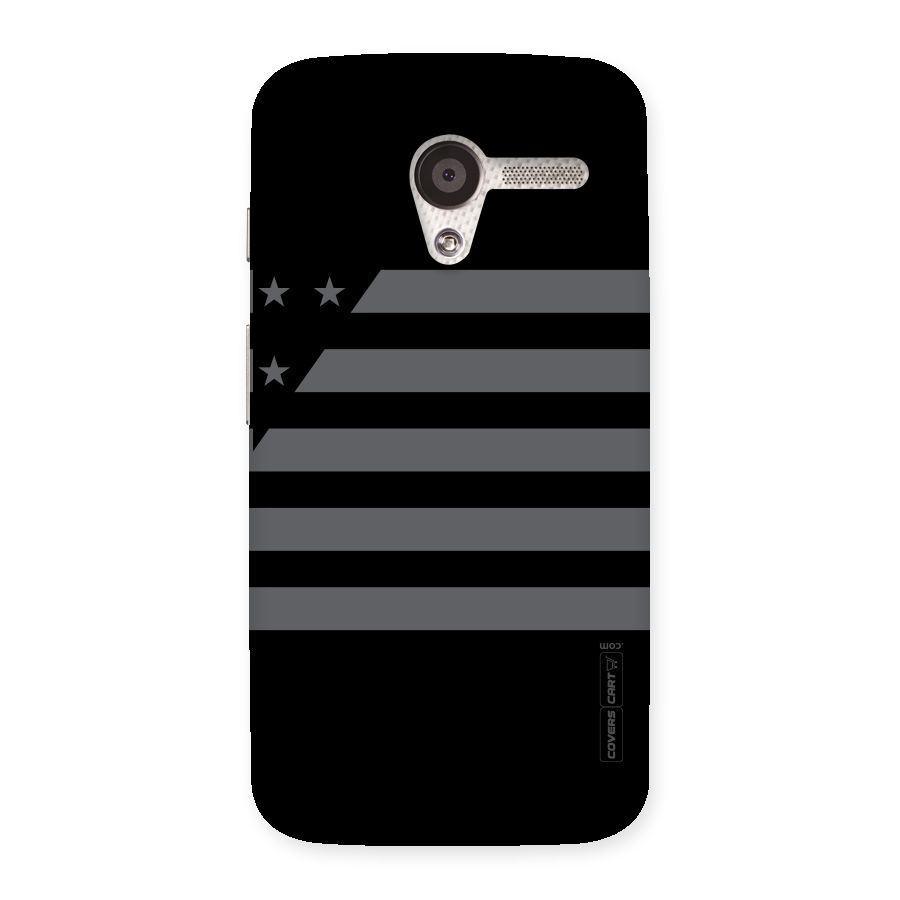 Grey Star Striped Pattern Back Case for Moto X