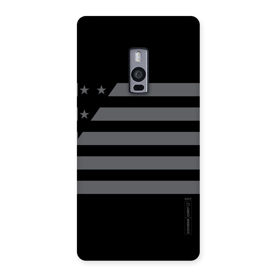Grey Star Striped Pattern Back Case for OnePlus Two