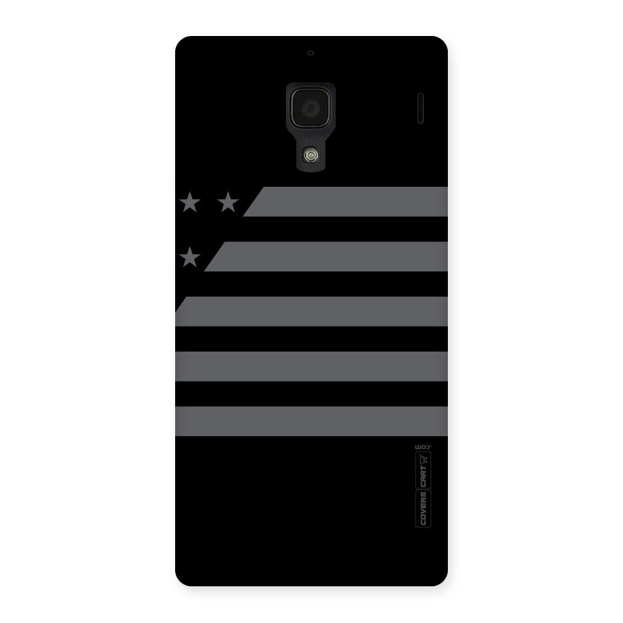 Grey Star Striped Pattern Back Case for Redmi 1S