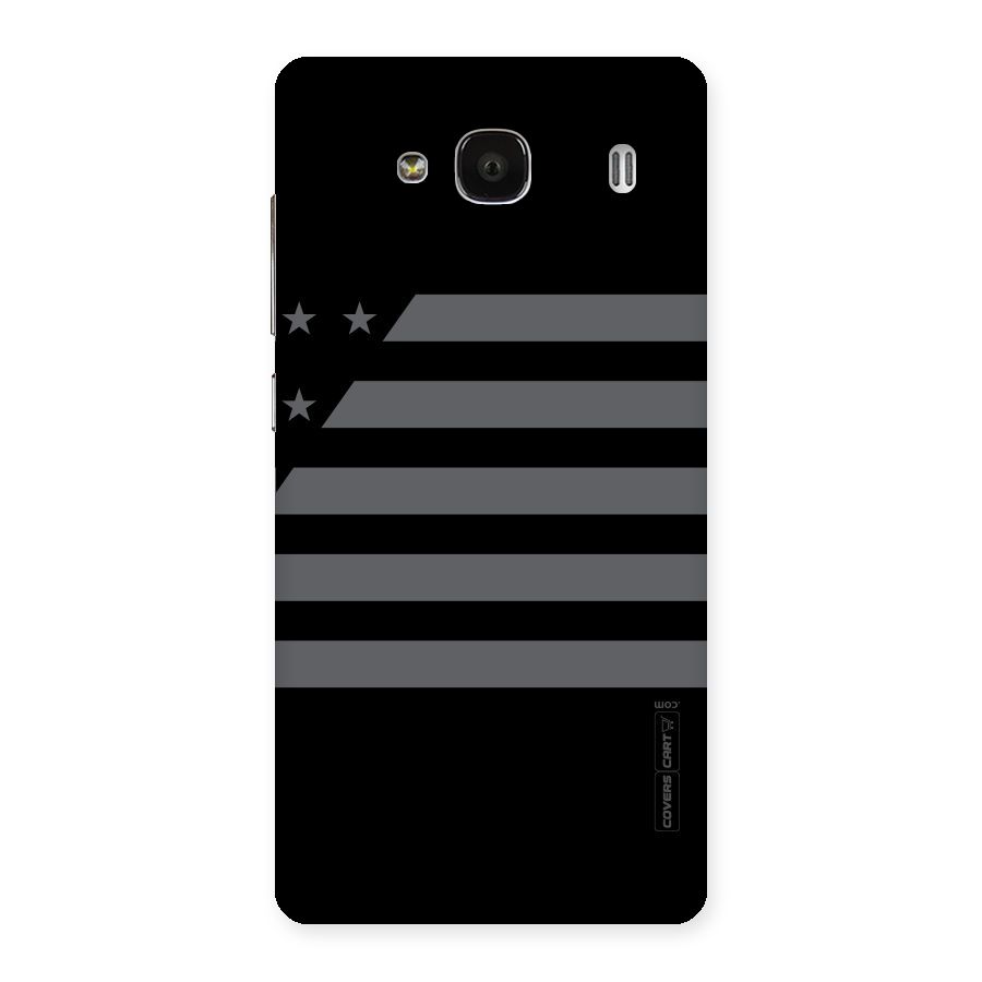Grey Star Striped Pattern Back Case for Redmi 2s