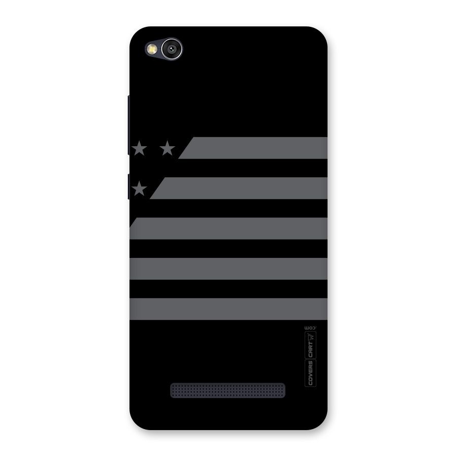 Grey Star Striped Pattern Back Case for Redmi 4A