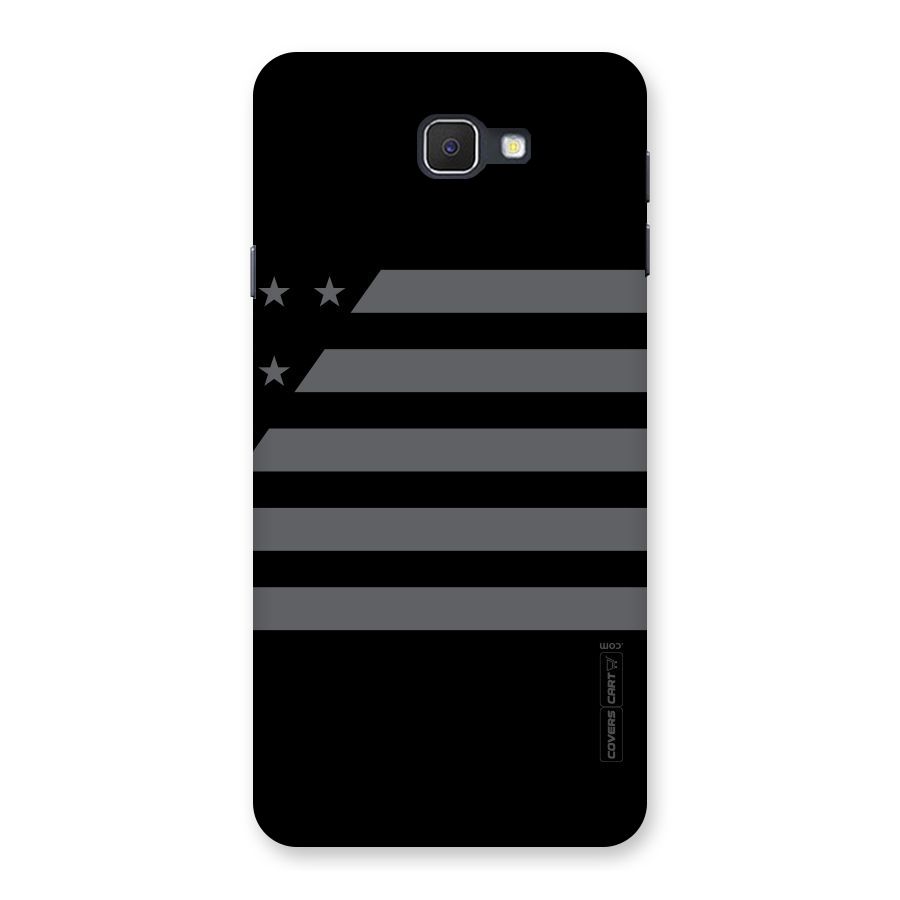 Grey Star Striped Pattern Back Case for Samsung Galaxy J7 Prime