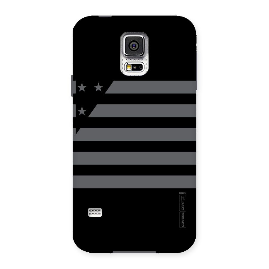 Grey Star Striped Pattern Back Case for Samsung Galaxy S5
