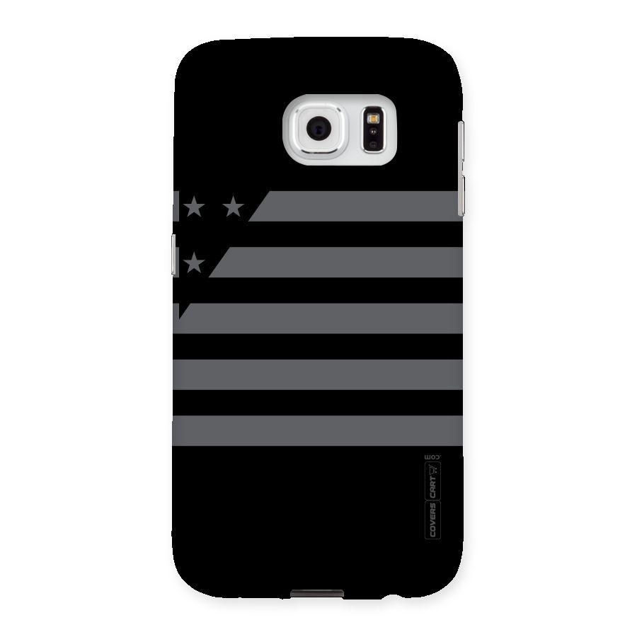 Grey Star Striped Pattern Back Case for Samsung Galaxy S6