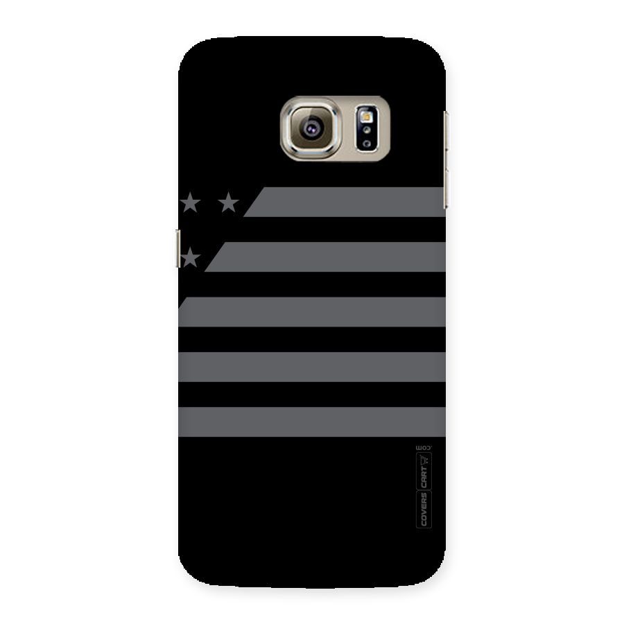 Grey Star Striped Pattern Back Case for Samsung Galaxy S6 Edge