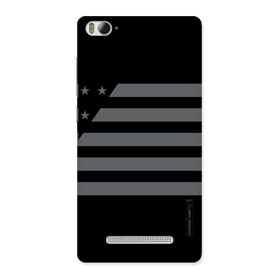 Grey Star Striped Pattern Back Case for Xiaomi Mi4i