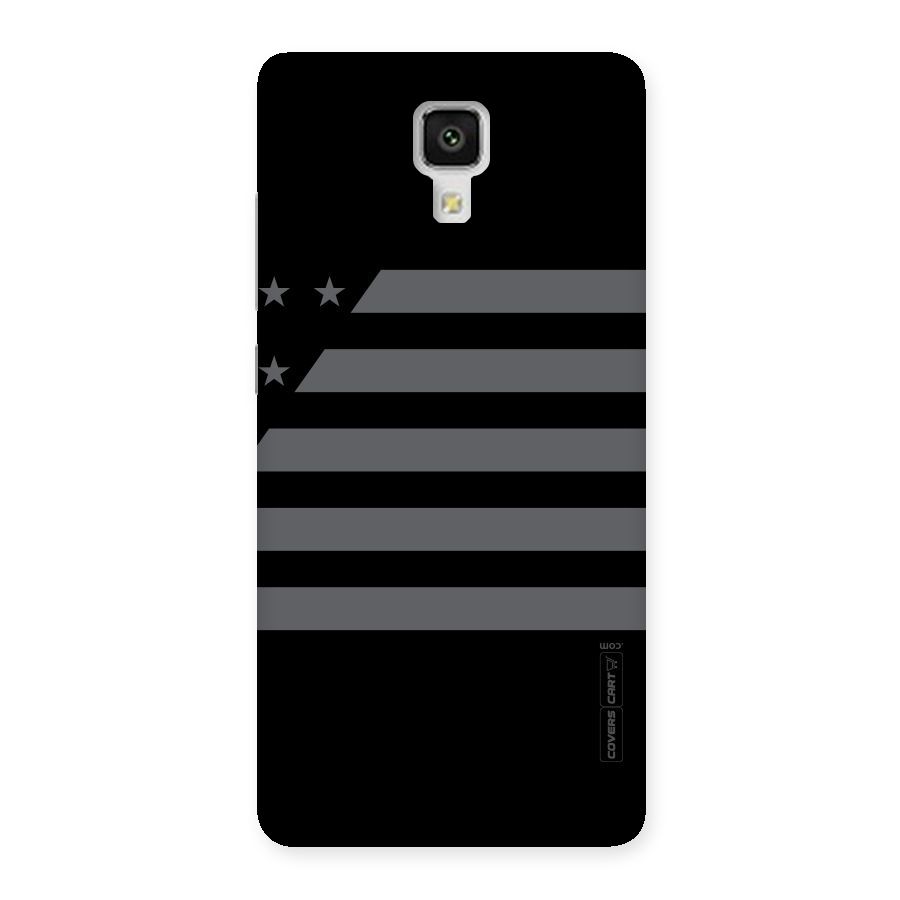 Grey Star Striped Pattern Back Case for Xiaomi Mi 4