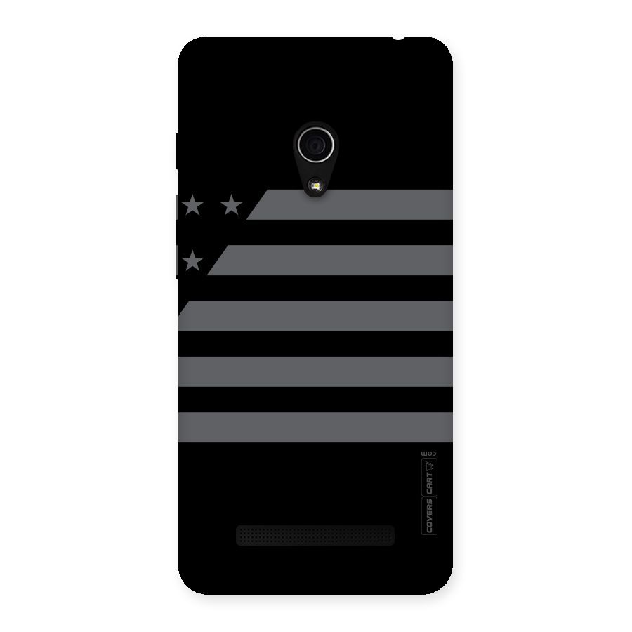 Grey Star Striped Pattern Back Case for Zenfone 5