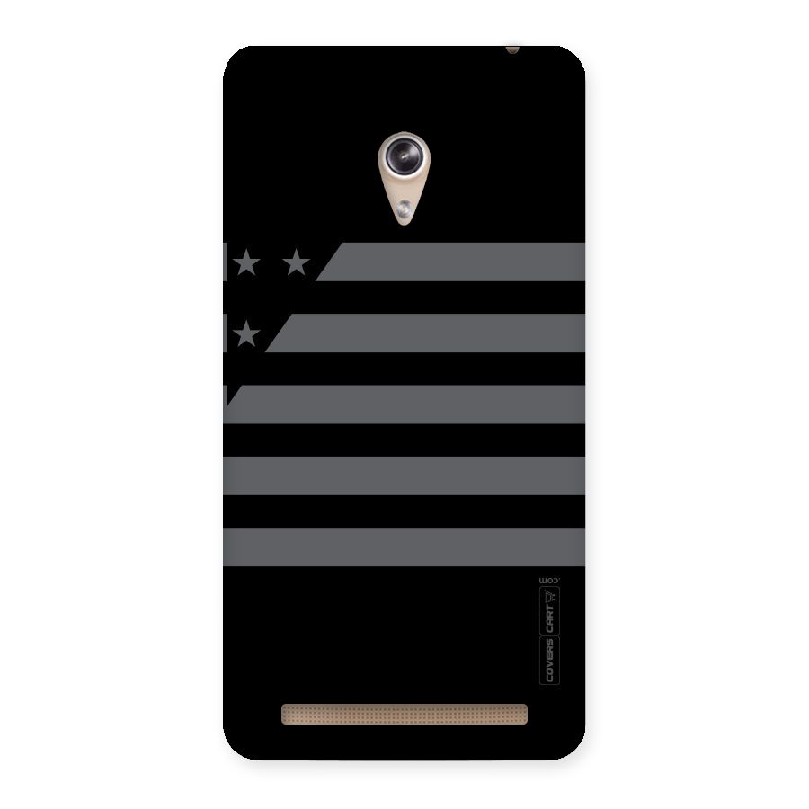 Grey Star Striped Pattern Back Case for Zenfone 6