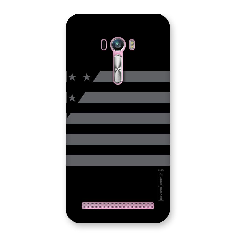 Grey Star Striped Pattern Back Case for Zenfone Selfie