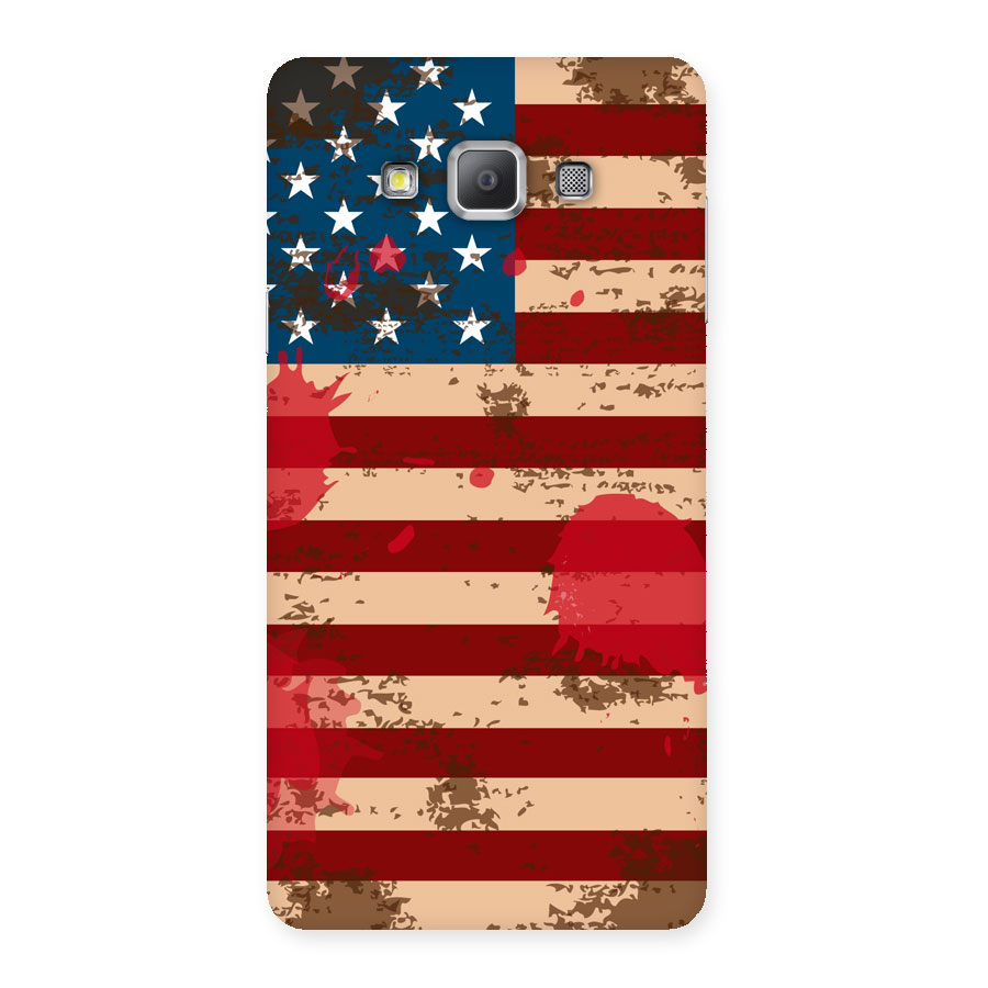 Grunge USA Flag Back Case for Galaxy A7