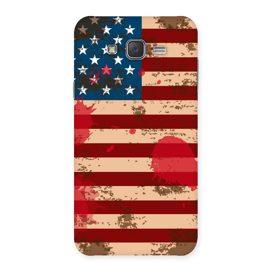 Grunge USA Flag Back Case for Galaxy J7