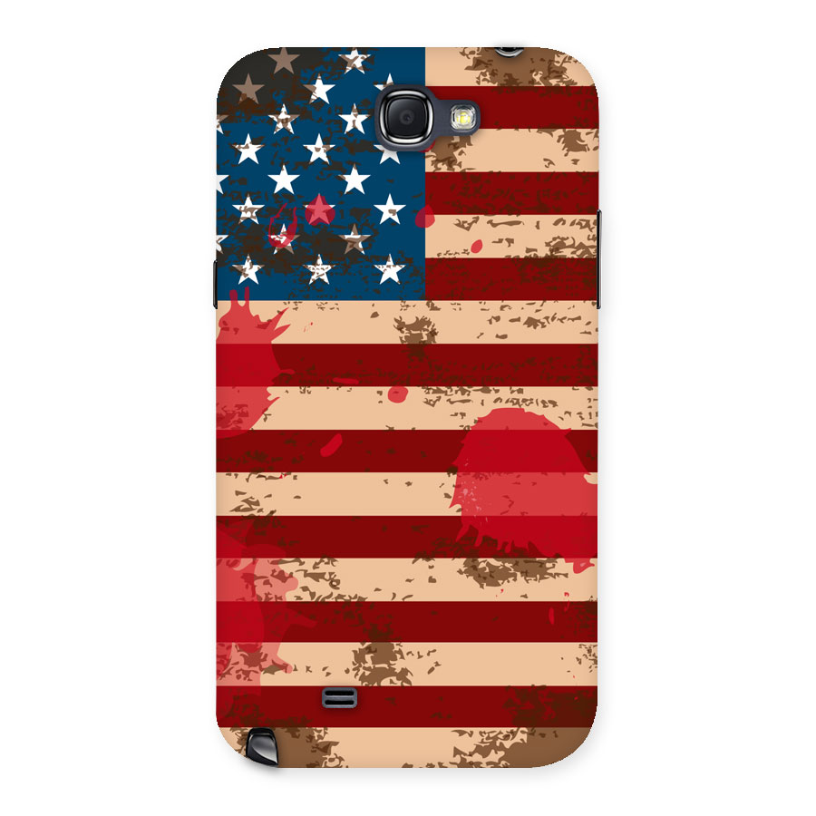 Grunge USA Flag Back Case for Galaxy Note 2