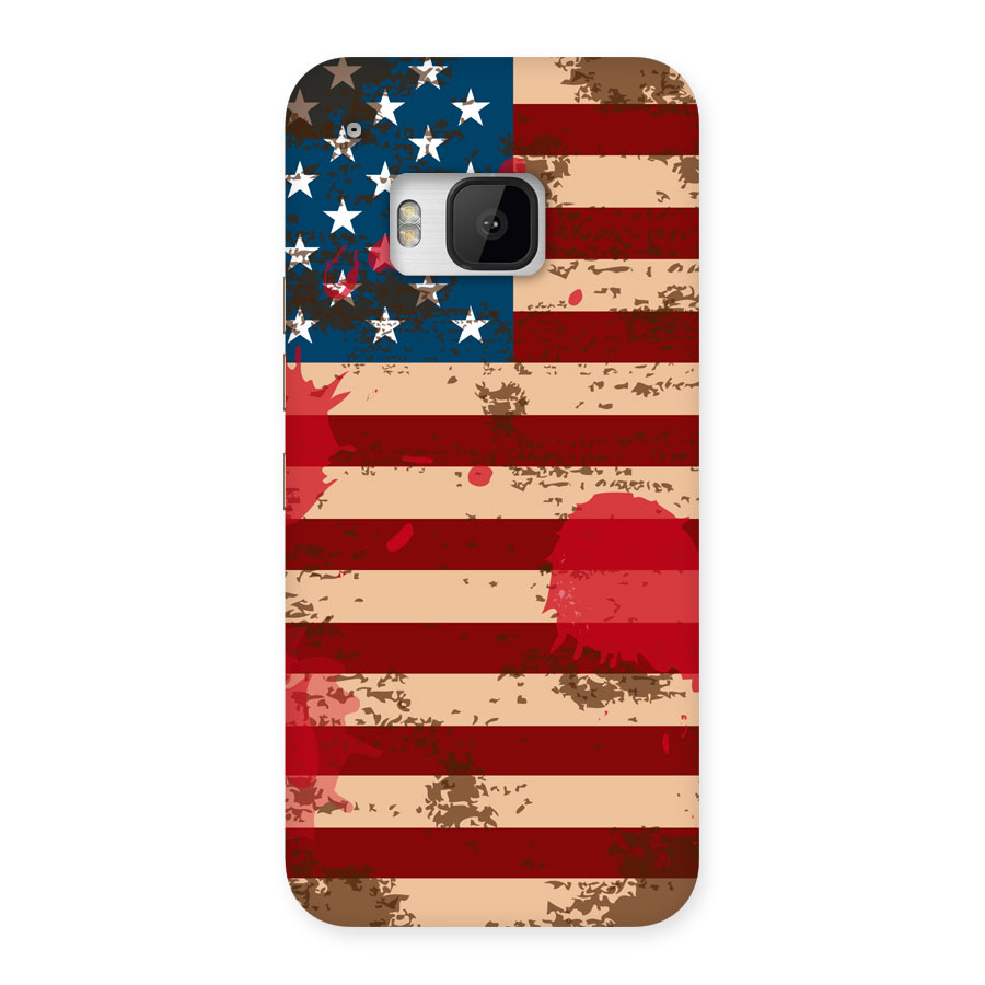 Grunge USA Flag Back Case for HTC One M9