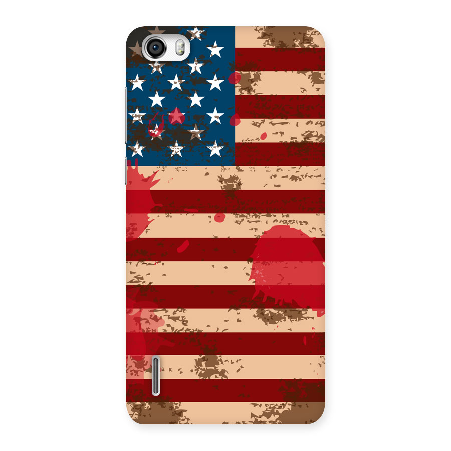 Grunge USA Flag Back Case for Honor 6