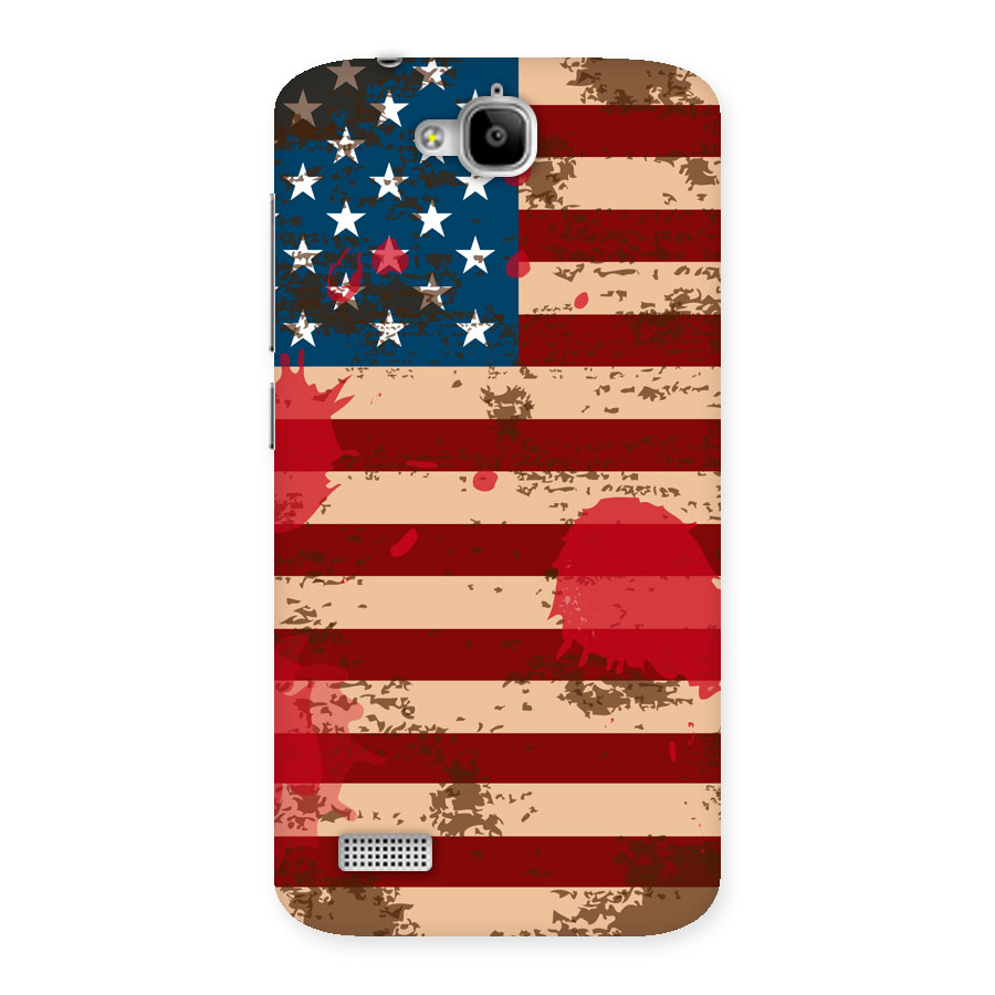 Grunge USA Flag Back Case for Honor Holly