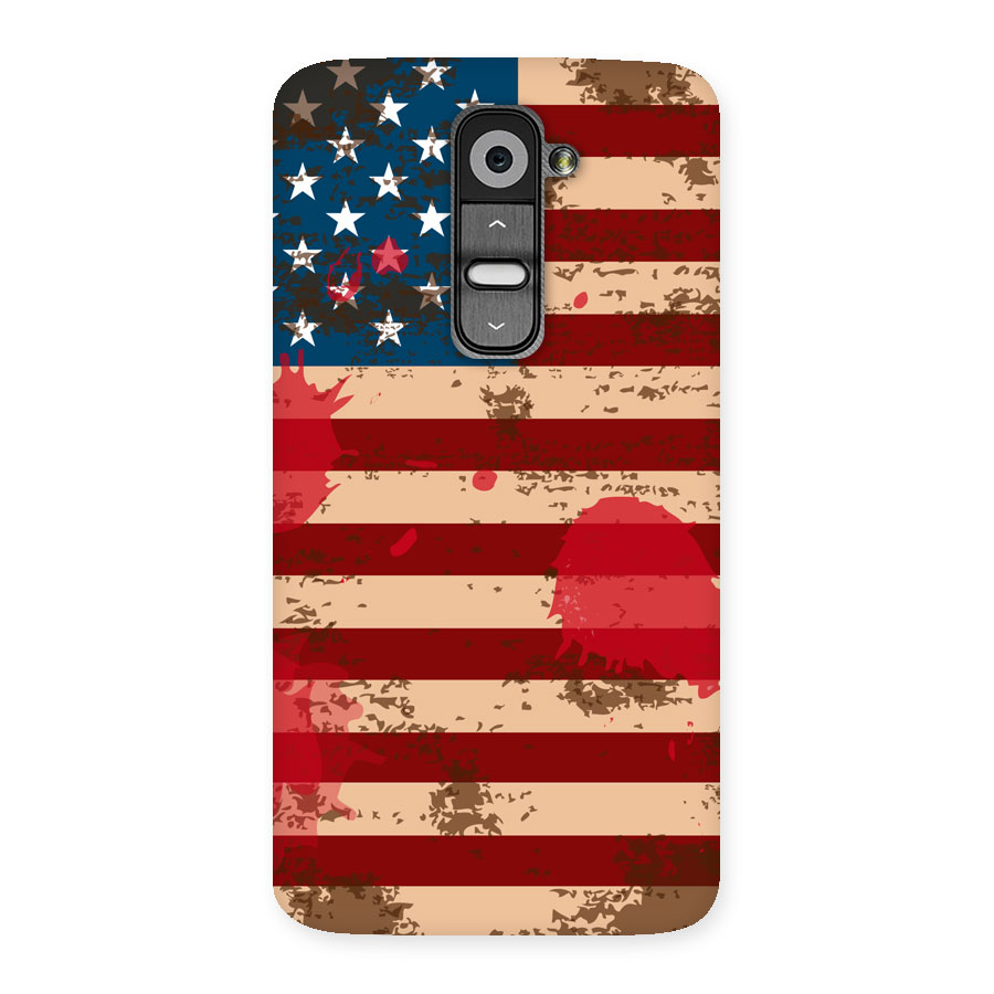 Grunge USA Flag Back Case for LG G2