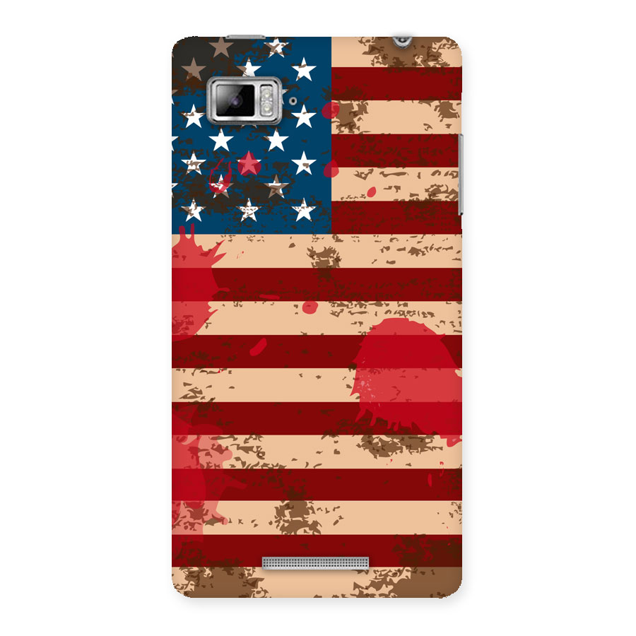 Grunge USA Flag Back Case for Lenovo Vibe Z K910