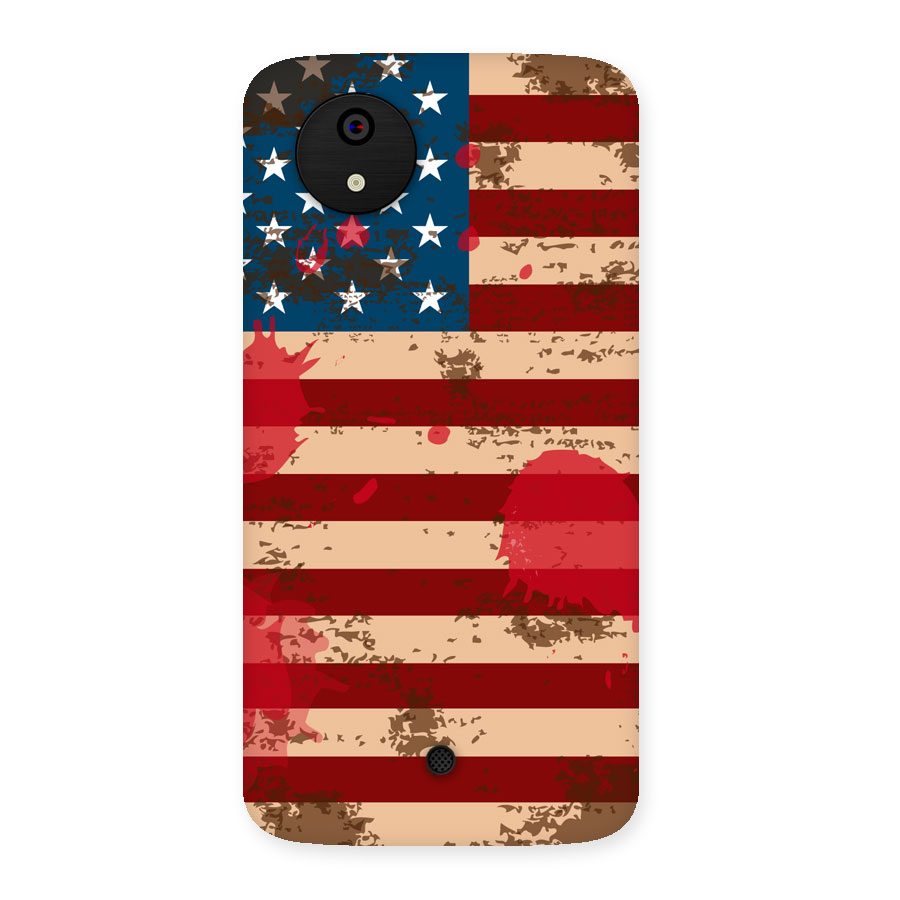 Grunge USA Flag Back Case for Micromax Canvas A1