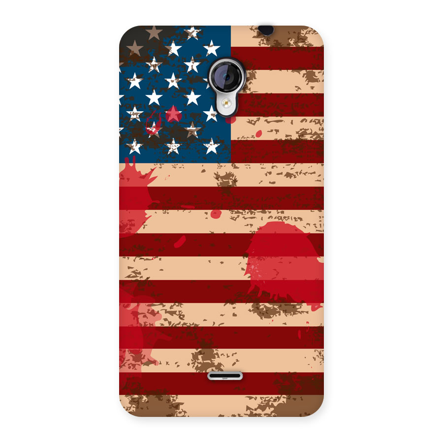 Grunge USA Flag Back Case for Micromax Unite 2 A106