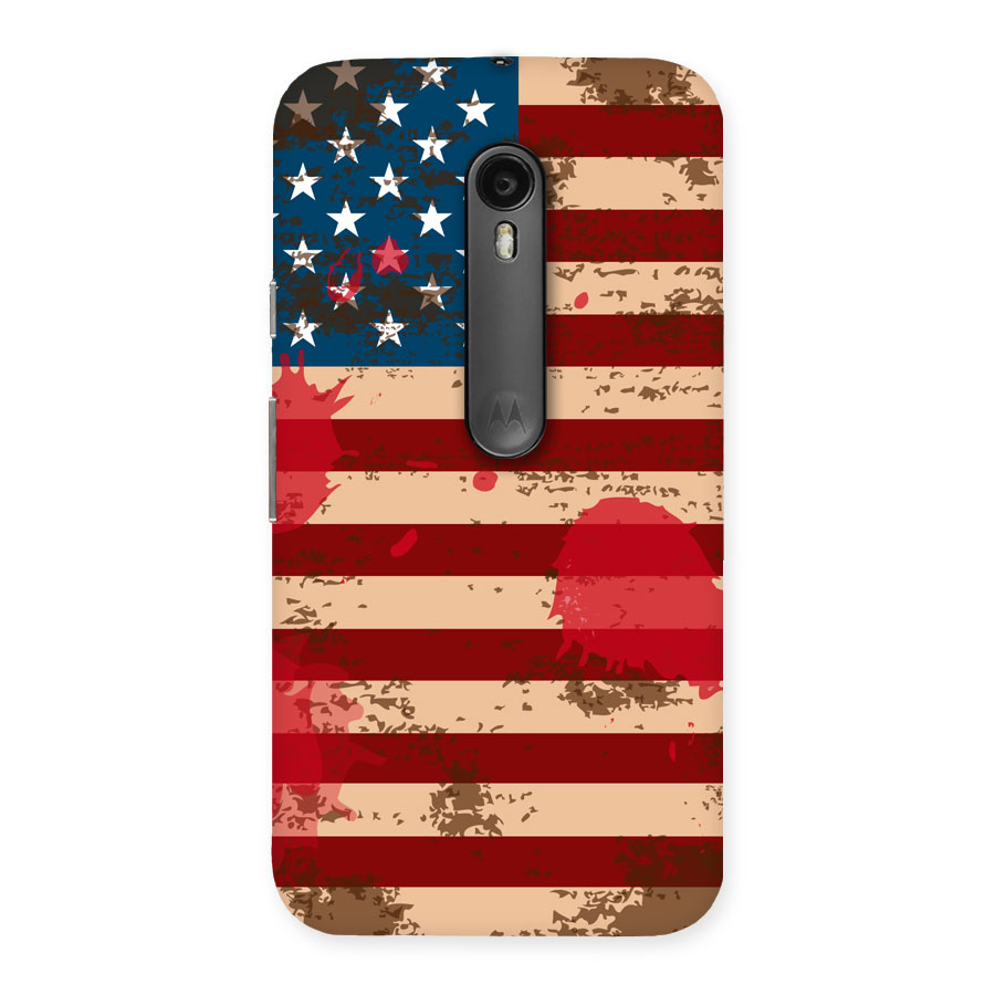 Grunge USA Flag Back Case for Moto G3