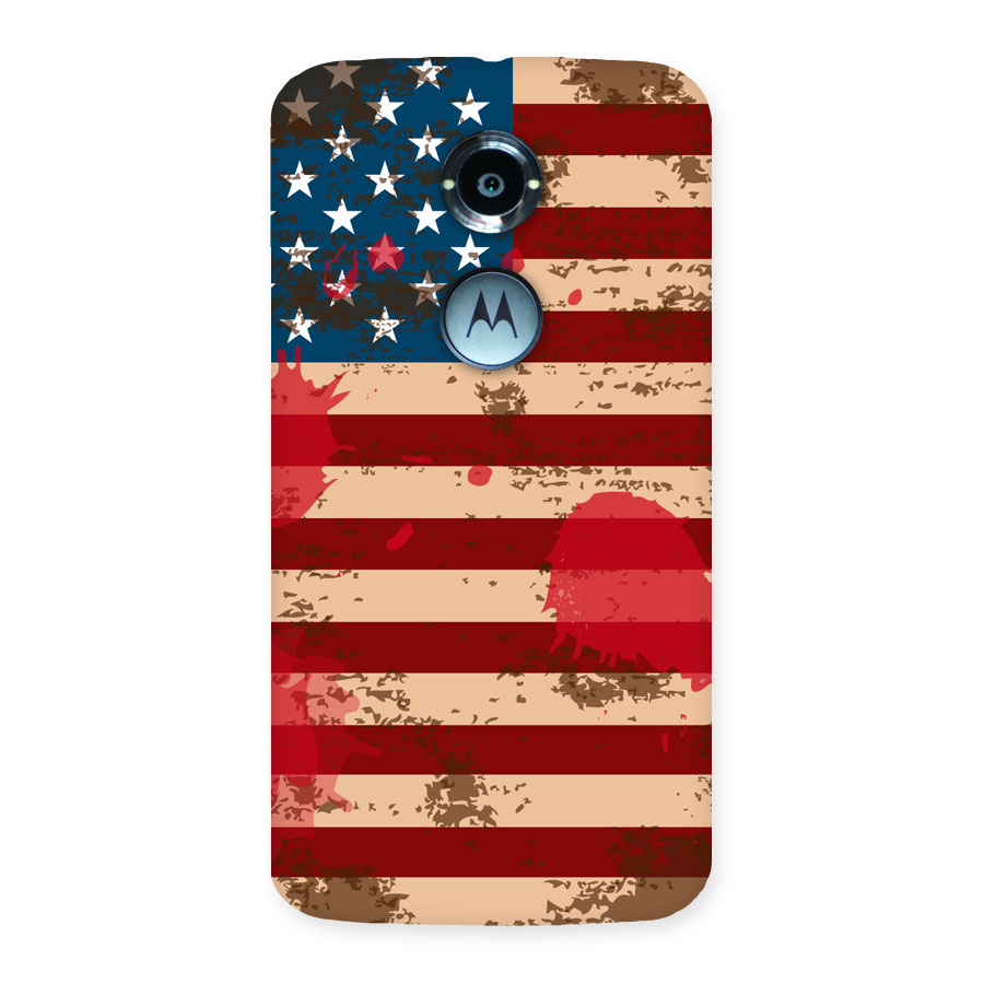 Grunge USA Flag Back Case for Moto X 2nd Gen