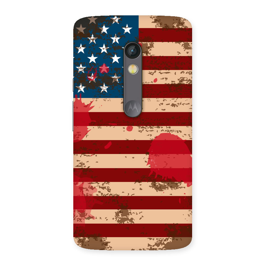 Grunge USA Flag Back Case for Moto X Play