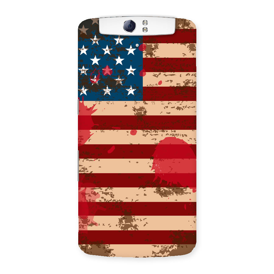 Grunge USA Flag Back Case for Oppo N1