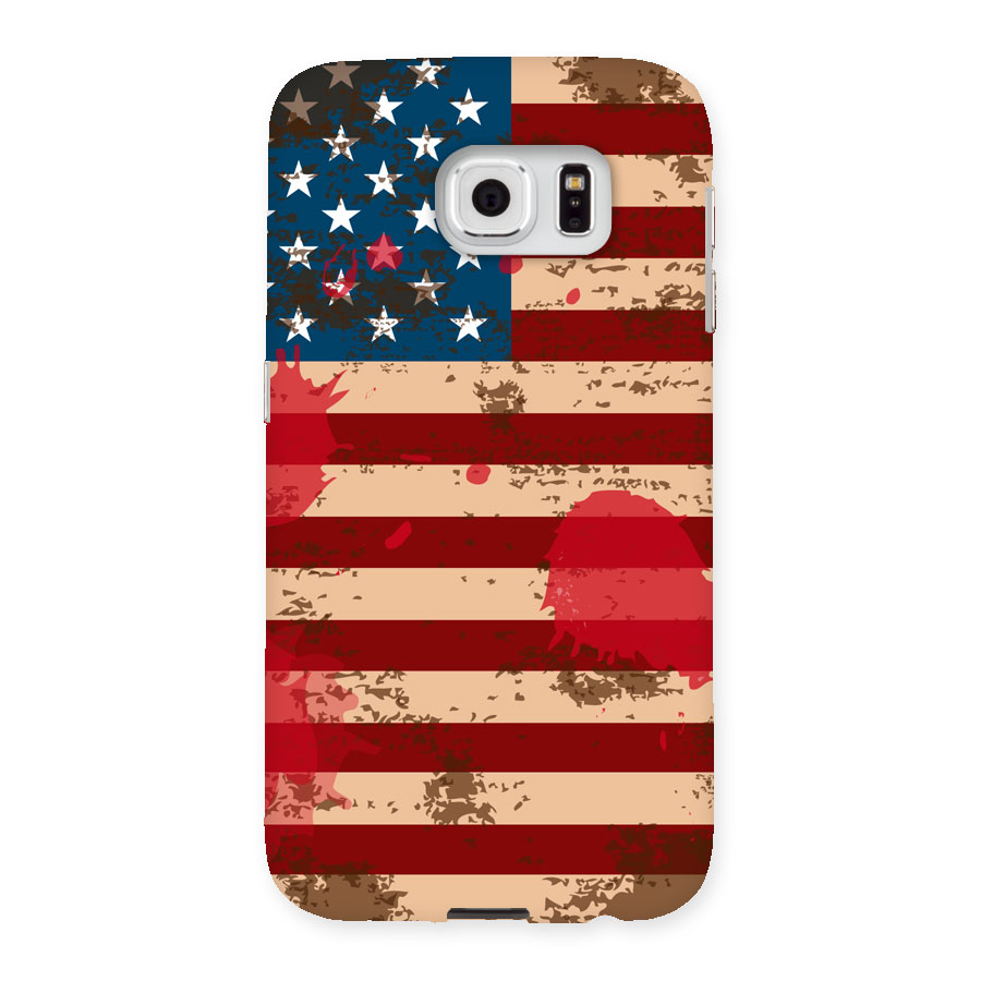 Grunge USA Flag Back Case for Samsung Galaxy S6
