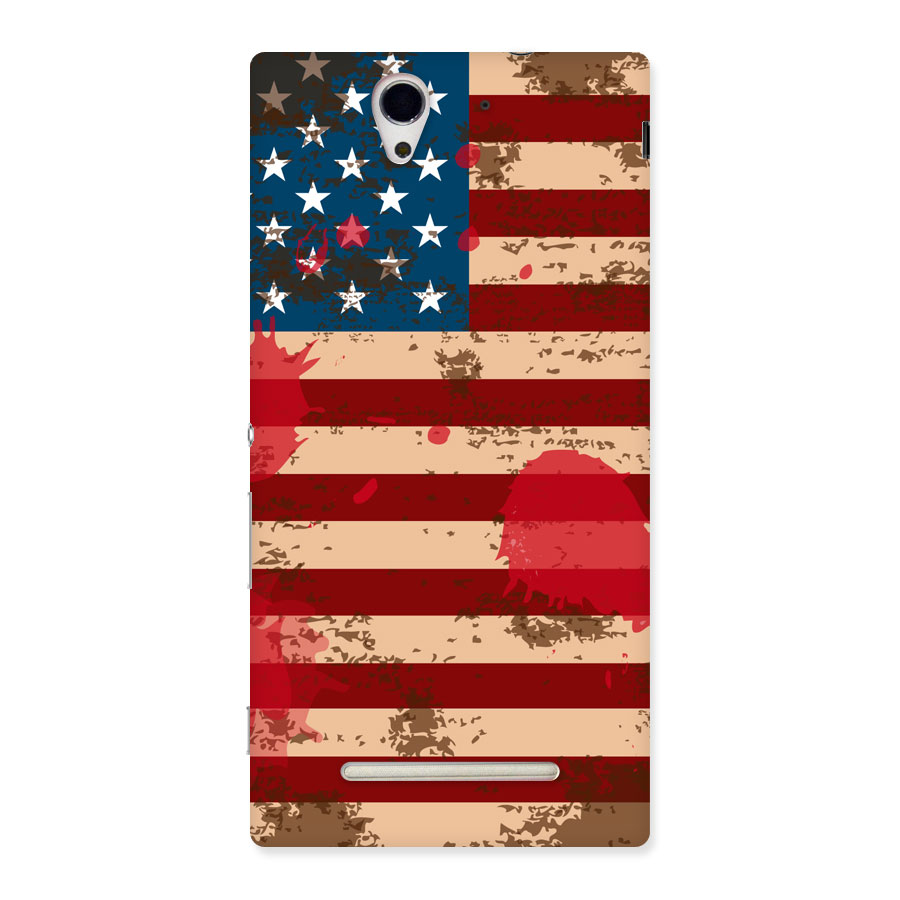 Grunge USA Flag Back Case for Sony Xperia C3