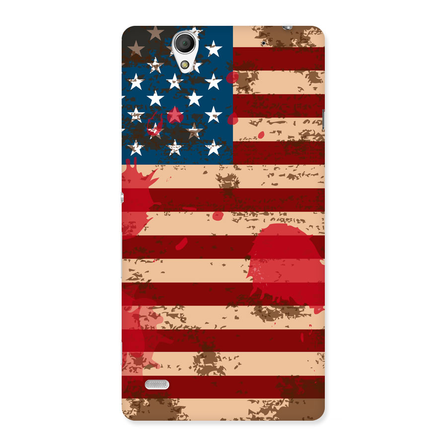 Grunge USA Flag Back Case for Sony Xperia C4